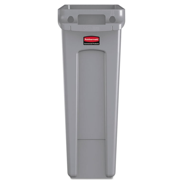 Rubbermaid 354060GY Waste Container with Venting Channel 23 Gallon 22x11