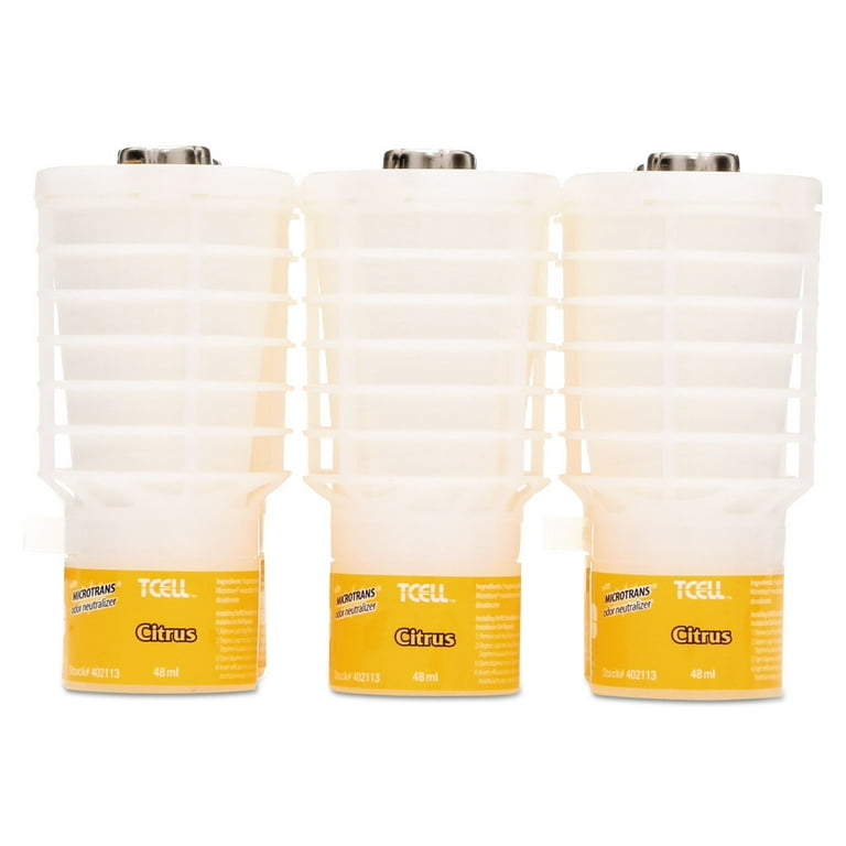 Rubbermaid Commercial FG402113 1.62 oz. TCell Microtrans Odor Neutralizer Refill Citrus 6 Carton