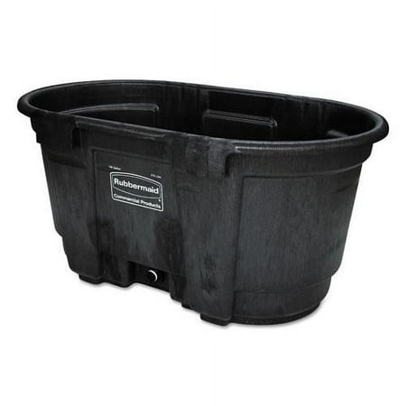 Rubbermaid Commercial FG424288BLA Stock Tank, Black Weather & Crack-Resistant Structural Foam Plastic, 100- - Quantity 1
