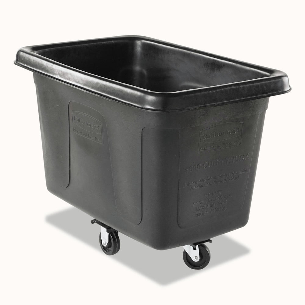 Cube Truck, 59 gal, 300 lb Capacity, Plastic, Black Cube Truck, 59 gal, 300 lb Capacity, Plastic, Black