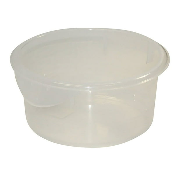 Rubbermaid Commercial FG572024CLR 2 Quart Round Storage Container