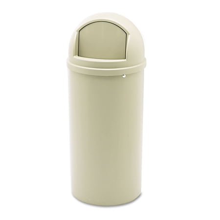 Rubbermaid Commercial FG816088BEIG 15 gal. Marshal Classic Plastic Container - Beige