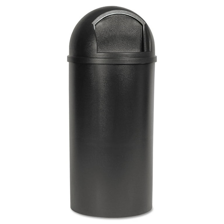 Marshal Classic Container, 15 gal, Plastic, Black Marshal Classic Container, 15 gal, Plastic, Black