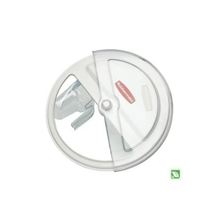 Rubbermaid Commercial FG9G7700WHT 20.75 in. x 20.75 in. x 4.75 in. Plastic ProSave Sliding Lid - White/Clear