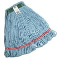 thumbnail image 1 of Rubbermaid Commercial FGC11206BL00 Cotton/Synthetic, Swinger Loop Wet Mop Heads - Blue, Medium (6/Carton), 1 of 2