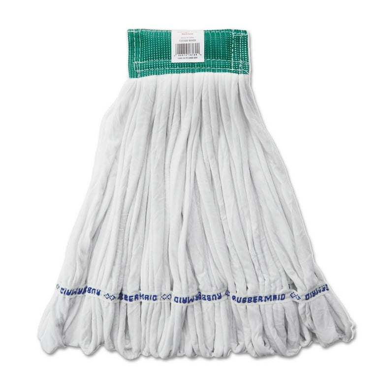 Rough Floor Mop Head, Medium, Cotton/Synthetic, White, 12/Carton Rough Floor Mop Head, Medium, Cotton/Synthetic, White, 12/Carton