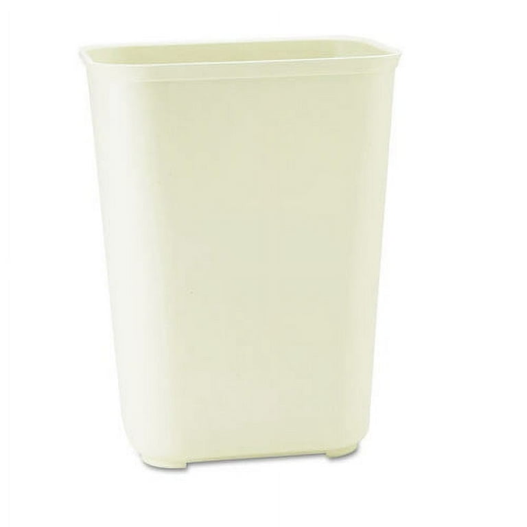 Fiberglass Wastebasket, 10 gal, Fiberglass, Beige Fiberglass Wastebasket, 10 gal, Fiberglass, Beige