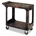 thumbnail image 1 of Rubbermaid Commercial  Flat Shelf Utility Cart- 2-Shelf- 500lbs- 19 x 38 x 33-1/3- Black, 1 of 1