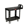 thumbnail image 1 of Rubbermaid Commercial Flat Shelf Utility Cart, Two-Shelf, 19.19w x 37.88d x 33.33h, Black -RCP450500BK, 1 of 5