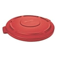 thumbnail image 1 of Rubbermaid Commercial Flat Top Lids for 20-Gallon Round Brute Containers, Red, 6 count, 1 of 3