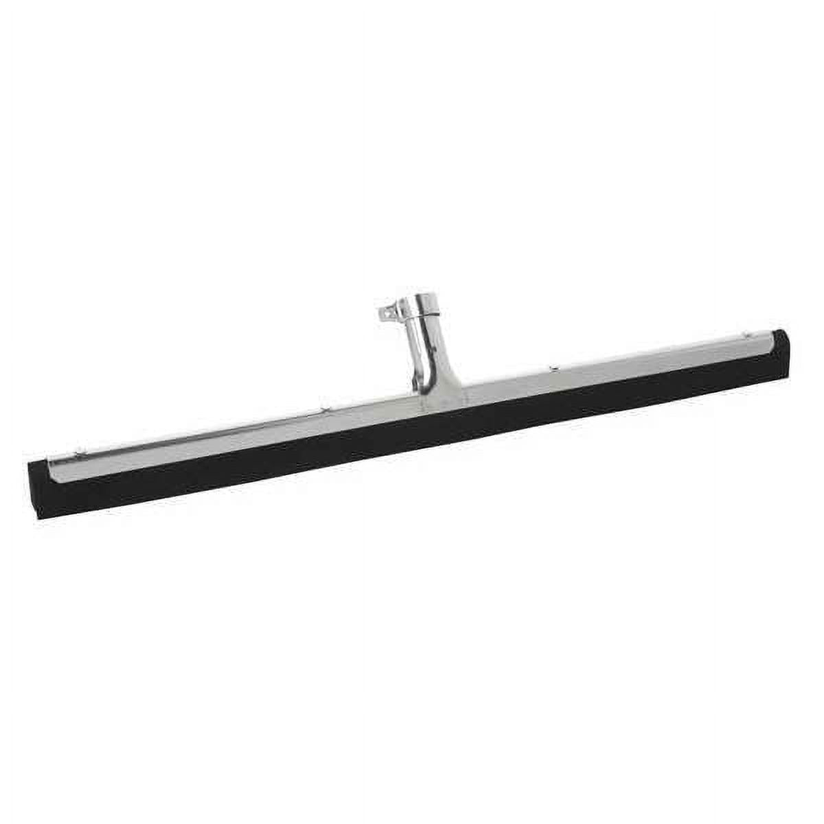 22-Inch Black Rubber Floor Squeegee with Metal Frame