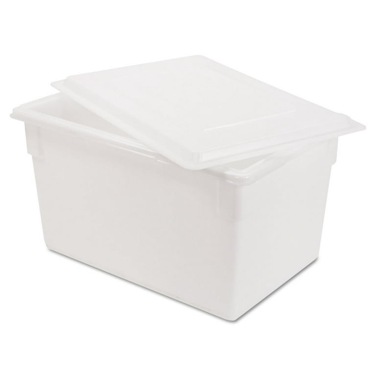 Great Value, Rubbermaid® Commercial Food/Tote Boxes, 21.5 Gal, 26 X 18 X  15, White, Plastic by RUBBERMAID COMMERCIAL PROD.