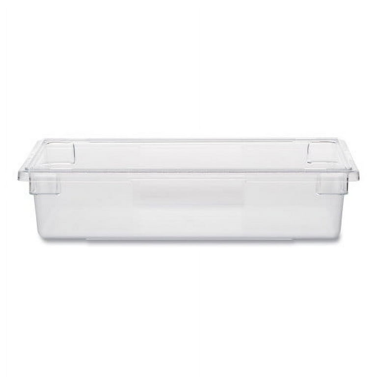 Food/Tote Boxes, 8.5 gal, 26 x 18 x 6, White, Plastic Food/Tote Boxes, 8.5 gal, 26 x 18 x 6, White, Plastic