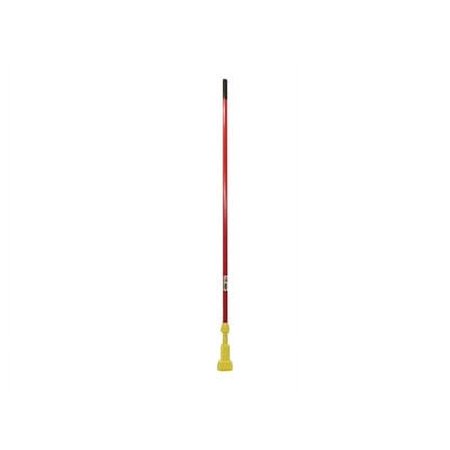 Rubbermaid Commercial Gripper Fiberglass Mop Handle, 60", Red/Yellow