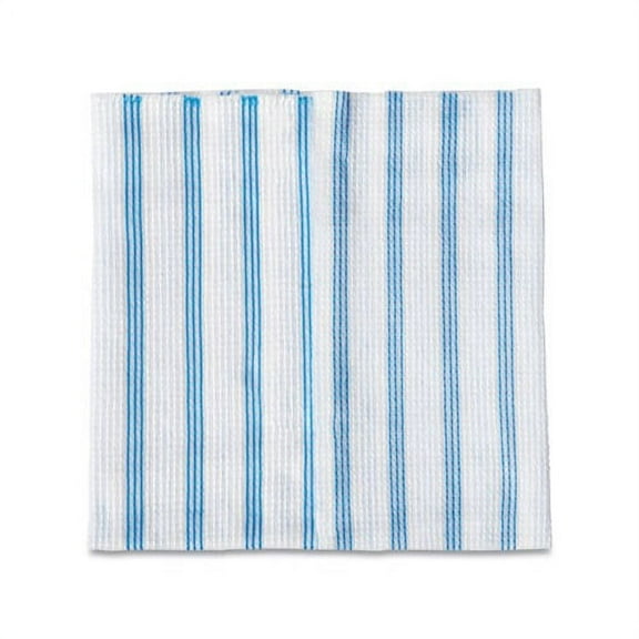 Disposable Microfiber Cleaning Cloths 12x12 Blue/White Stripes 600/Pack 2134283