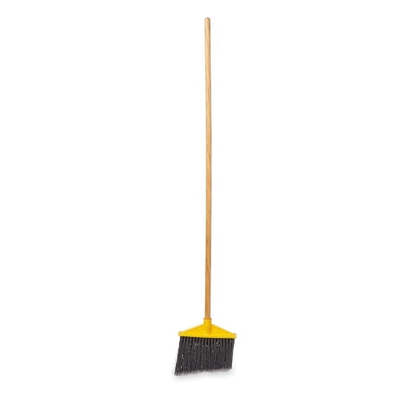 Rubbermaid Commercial Heavy Duty Angle Broom- Polypropoline Stain Resistant -Yellow