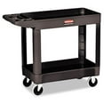 thumbnail image 1 of Rubbermaid Commercial  Heavy-Duty Utility Cart- 2-Shelf- 500lbs- 18 x 39 x 33- Black, 1 of 1