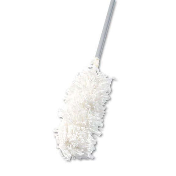 Rubbermaid Commercial HiDuster Dusting Tool with Angled Launderable Head, 51" Extension Handle, Each