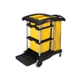 thumbnail image 1 of Rubbermaid Commercial High Capacity Cleaning Cart, 21.75w x 49.75d x 38.38h, Black -RCP9T7200BK, 1 of 6