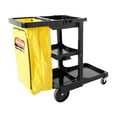 thumbnail image 1 of Rubbermaid Commercial Products Janitorial Cleaning Cart Traditional, Black, 1 of 7
