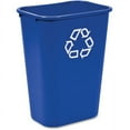 thumbnail image 1 of Rubbermaid Commercial Large Recycling Wastebasket - 10.30 gal Capacity - Rectangular - 19.9" Height x 11" Width - Plastic - 1 Each | Bundle of 2 Each, 1 of 1