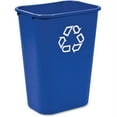 thumbnail image 1 of Rubbermaid Commercial Large Recycling Wastebasket, 10.30 gal, Rectangular - 19.9" H x 11" W - Plastic - 1 Each, 1 of 1