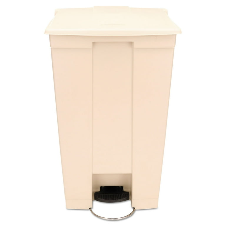 Legacy Step-On Receptacle, 18 gal, Polyethylene, Beige Legacy Step-On Receptacle, 18 gal, Polyethylene, Beige