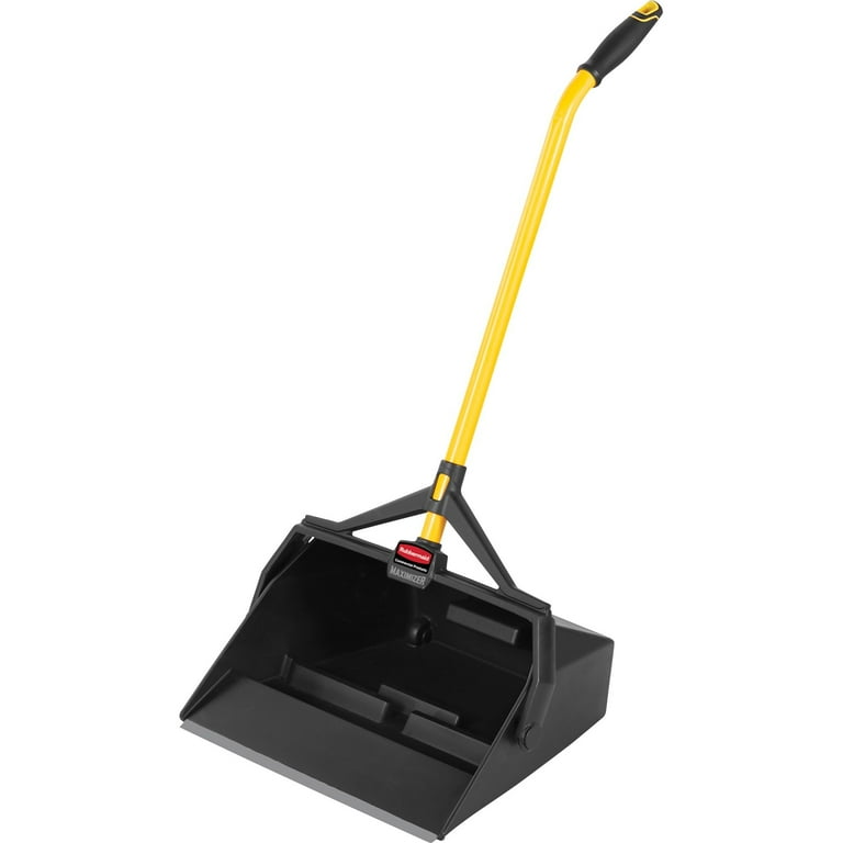 Rubbermaid Commercial Maximizer Wet/Dry Debris Pan - Polypropylene - Black, Yellow - 6 / Carton Rubbermaid Commercial Maximizer Wet/Dry Debris Pan - Polypropylene - Black, Yellow - 6 / Carton