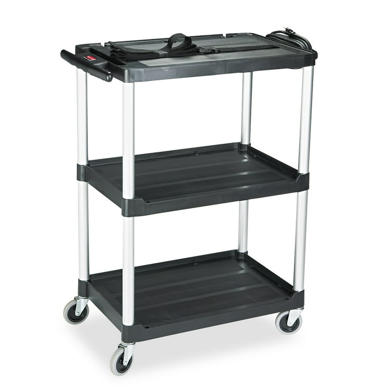 Rubbermaid Heavy-Duty Utility Cart with Aluminum Uprights Utility