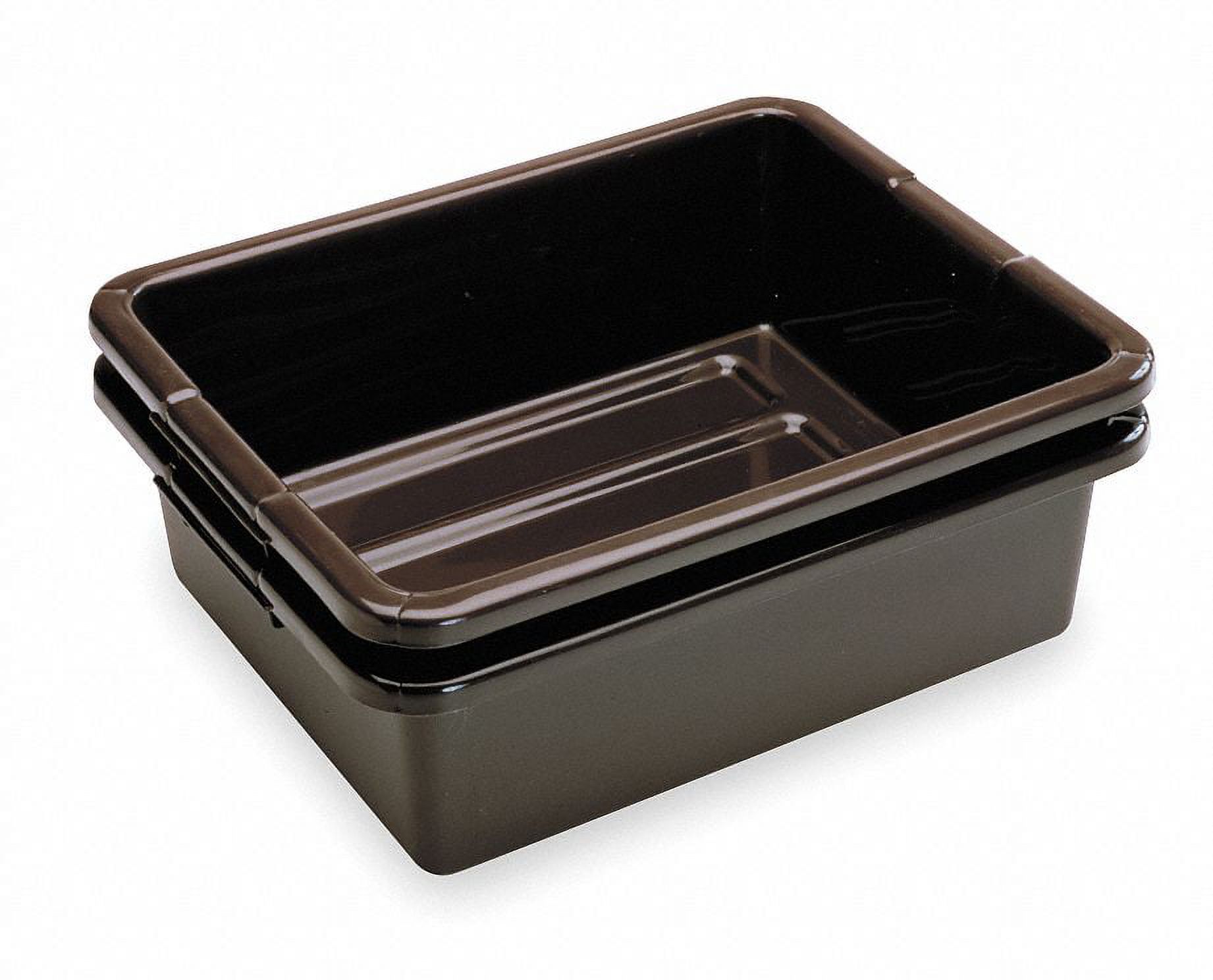 Rubbermaid Commercial Nesting Container,Brown,Plastic FG335100BRN