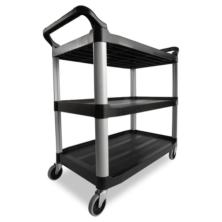 Utility Cart, Open Sided, Black