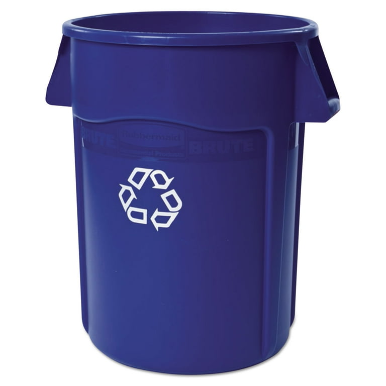 Brute Recycling Container, 44 gal, Polyethylene, Blue Brute Recycling Container, 44 gal, Polyethylene, Blue