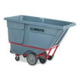 thumbnail image 1 of DURATILT Frame Tilt Truck, Heavy Duty, 1 cu yd, 2,100 lb Capacity, Rotomolded Resin/Leakproof Polyethylene, Gray, 1 of 1