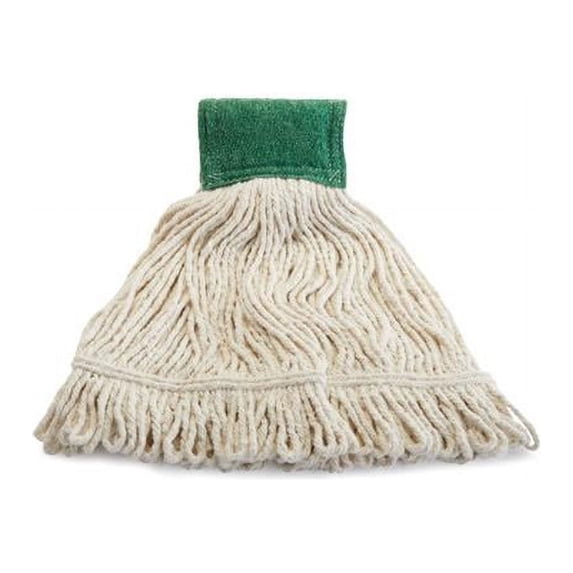 Rubbermaid Commercial Products 2036125 24 oz Super Stitch Blend Scrubbing Wet Mop with Universal Headband, White