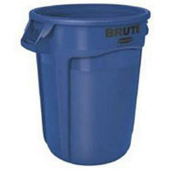 Rubbermaid Commercial Products 2632BLU 32 Gallon Brute Plastic Container, Blue