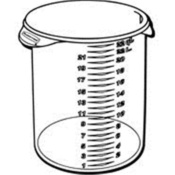 Rubbermaid Commercial Products 5728WHI 22 qt. Round Storage Containers, White