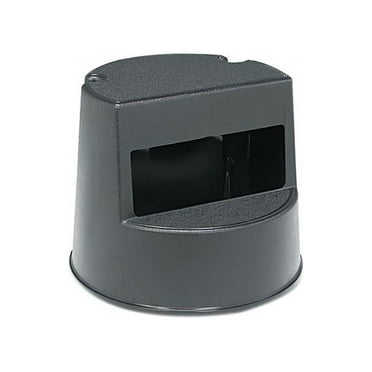 Rubbermaid Commercial Products Anti Slip Plastic Step Stool, Black