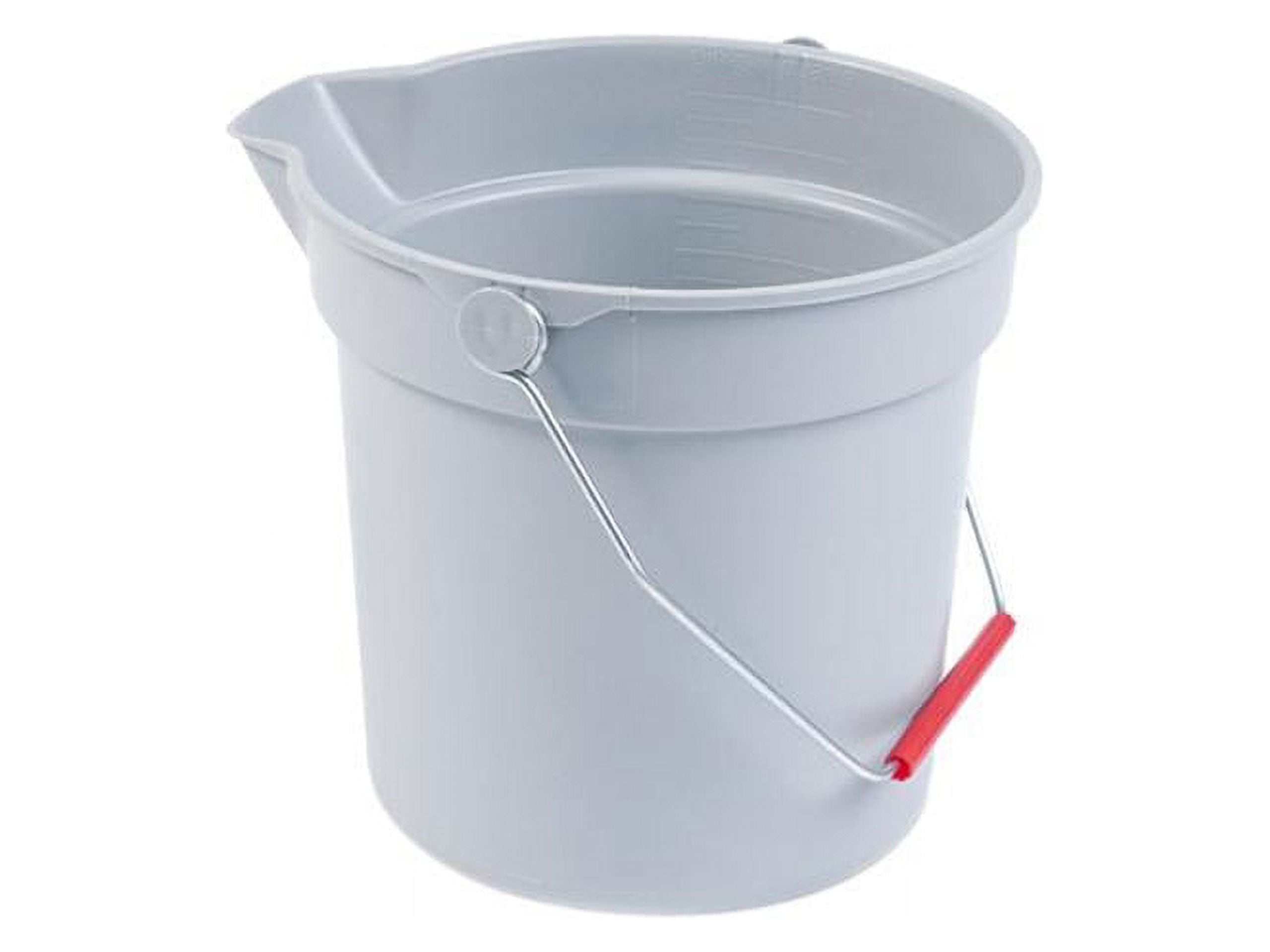  Rubbermaid Commercial Products, 15-Quart Lightweght Pail/Mop  Bucket with Mop Strainer/Wringer Combo, Gray (FG619400STL) : Health &  Household