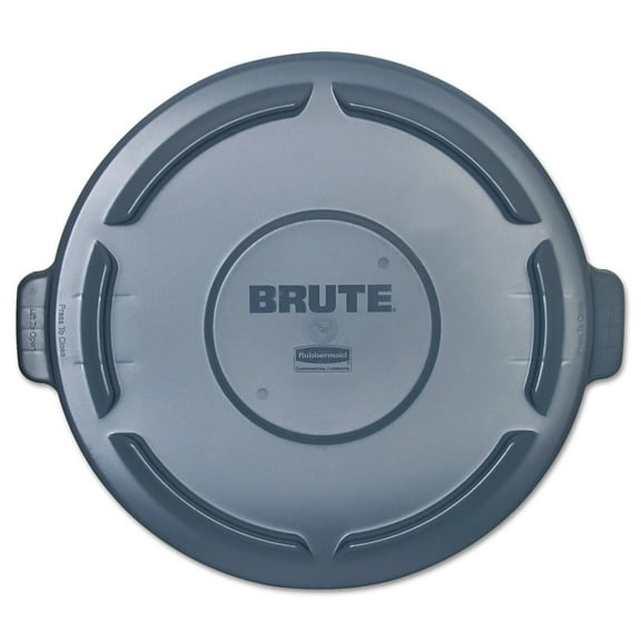 Rubbermaid Commercial Products BRUTE Heavy-Duty Round Trash/Garbage Lid, Gray, Compatible with the 44-Gallon Rubbermaid BRUTE Trash Can