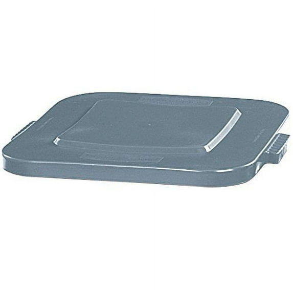 Rubbermaid Commercial Products BRUTE Square Bin Storage Container Lid, 40-Gallon, Gray (FG353900GRAY)