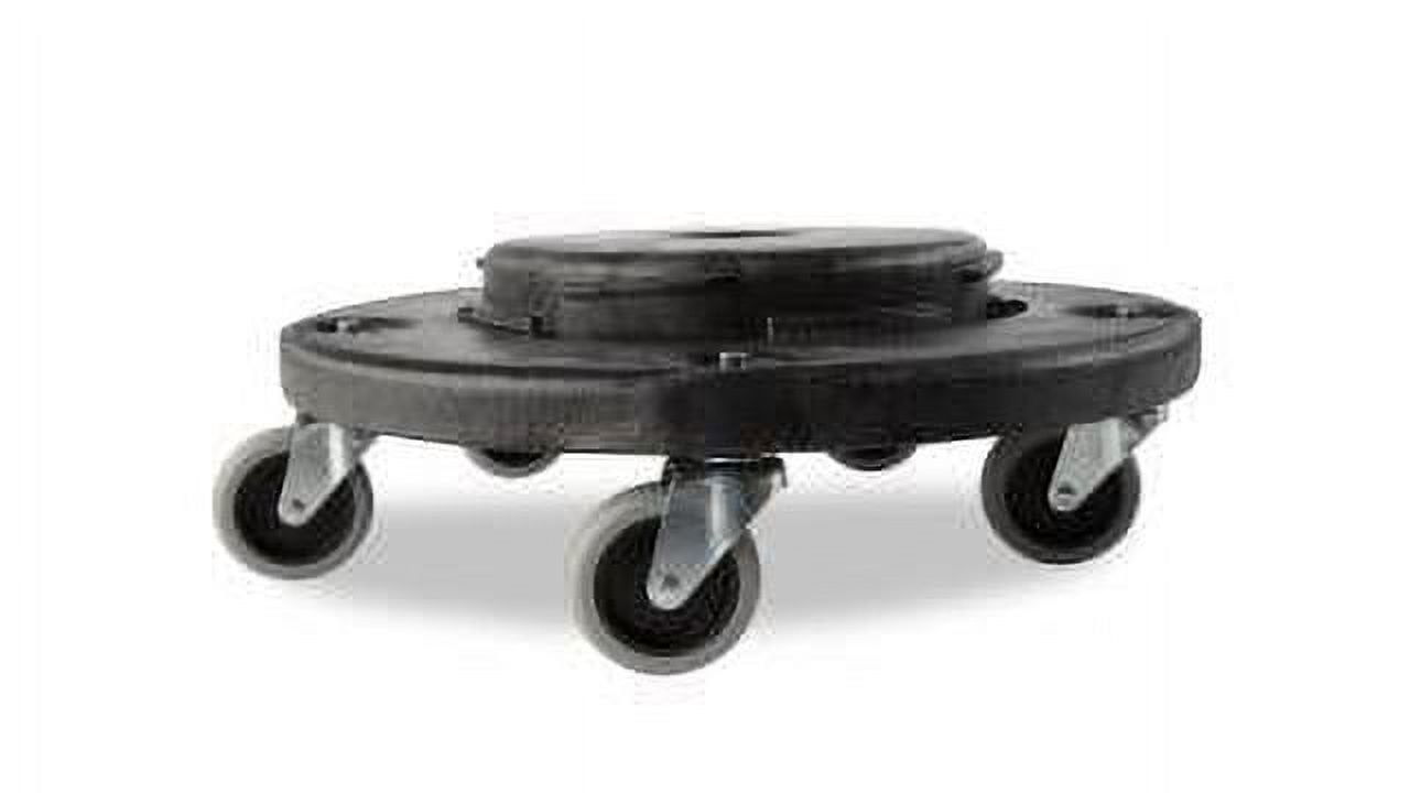 Rubbermaid Commercial Products BRUTE Trash Can Dolly, Black, Structural Foam construction