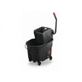 thumbnail image 1 of Rubbermaid Commercial WaveBrake 2.0 Bucket/Wringer Combos Side-Press 35 qt Plastic Black FG1863896, 1 of 7