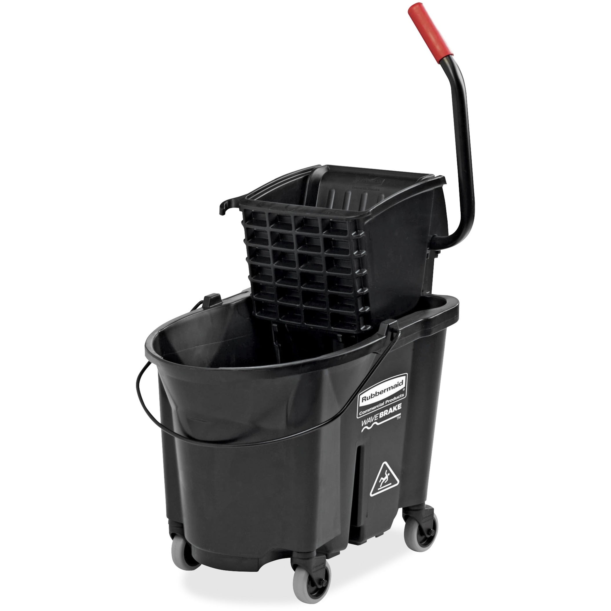 Rubbermaid Commercial WaveBrake Side Press Mop Bucket RCP1863896