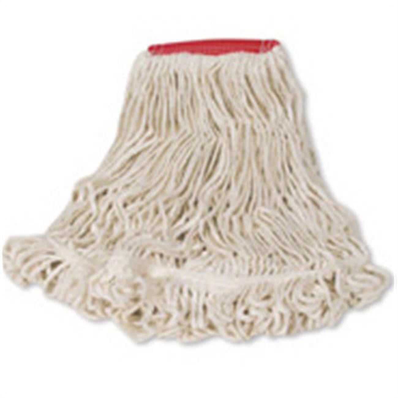 Red Rag Mops Rubbermaid Commercial Products D213RED Super Stitch Looped-End Blend ...