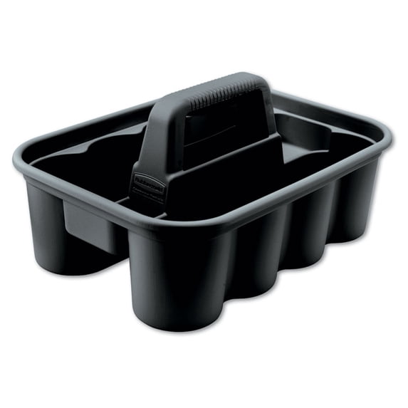 Rubbermaid Commercial Products Deluxe Janitorial-Housekeeping Carry Cleaning Caddy, Black