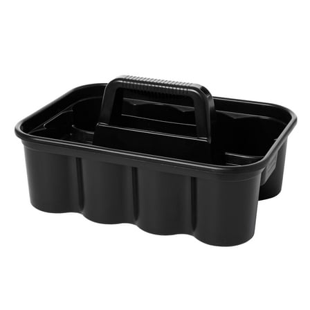 Rubbermaid Commercial Products Deluxe Janitorial-Housekeeping Carry Cleaning Caddy, Black