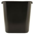 thumbnail image 1 of Rubbermaid Commercial Products Deskside Plastic Wastebasket, Rectangular, 7 Gal, Black | Bundle of 10 Each, 1 of 7