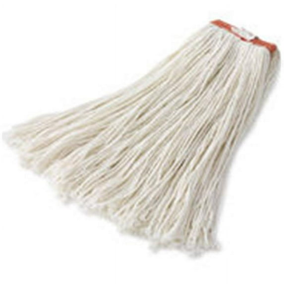 Rubbermaid Commercial Products F216 16 oz. Premium Eight-Ply Cut-End Cotton Wet Mop Head - White