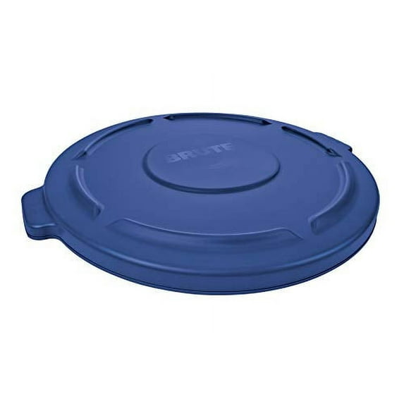 Rubbermaid Commercial Products FG263100BLUE BRUTE Heavy-Duty Round Trash/Garbage Lid, 32-Gallon, Blue