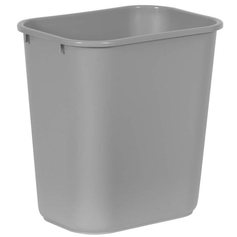 PRO&Family 92 Qt. / 23 Gallon / 87 Liters Gray Square Tall Trash Can. Trash  Bin Kitchen Garbage Can Waste Basket Recycle Bin
